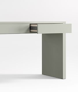 Finn Sage Green Wood Desk