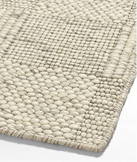 Chunky Squares Wool and Polyester Performance Area Rug