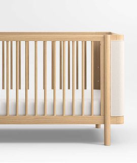 Redondo Upholstered Wood Crib