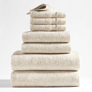 Natural Beige Fleck Organic Turkish Cotton Bath Towels