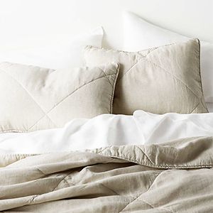 EUROPEAN FLAX™-Certified Linen Arcadia Tan Quilt