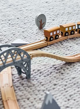 wrap up a wooden toy