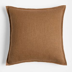 Organic Laundered Linen Throw Pillow