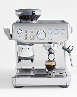 Breville ® Barista Express Impress ® Brushed Stainless Steel Espresso Machine