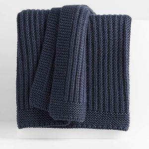 Fisherman Knit Throw Blanket