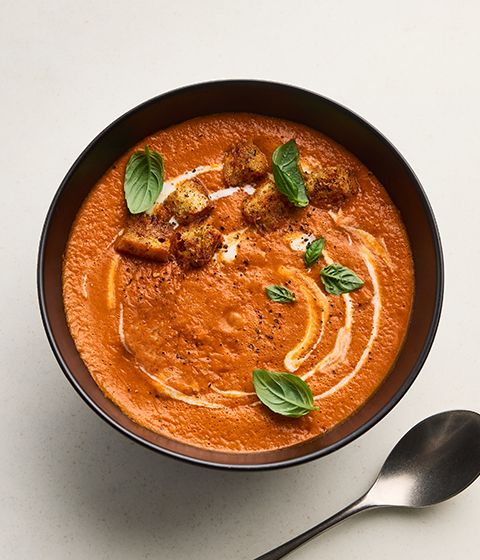 tomato & roasted red pepper soup