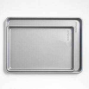 Crate & Barrel Silver Baking Sheets, Set of 2