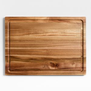 Crate & Barrel Acacia Wood Cutting Board