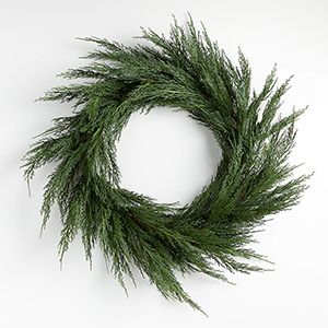 Faux Cypress Wreath