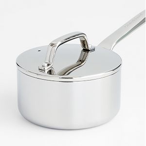 Crate & Barrel EvenCook Core® 1.6-Qt. Stainless Steel Saucepan