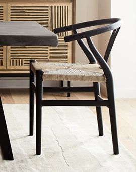 Crescent Wishbone Dining Chair