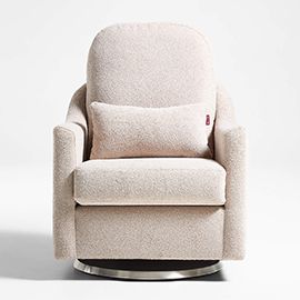 Nessa sherpa nursery swivel glider chair