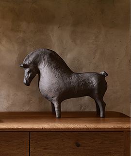 Oversized Metal Horse Decorative Sculpture