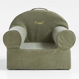 large cyprus green lounge nod chair