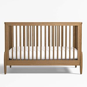 Bodie Natural Oak Wood Convertible Crib