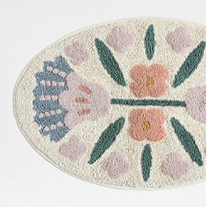 Marrakech Floral Border Cotton Bath Mat