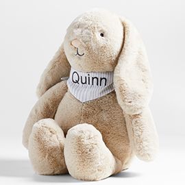 Crate Cuddlies Cream Bunny Stuffed Animal