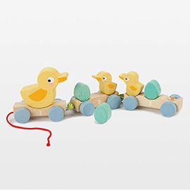 Tender Leaf Wooden Pull-Along Ducks Toy