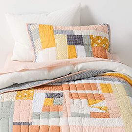 Gee’s Bend Amir Amor Pink Patchwork Quilt