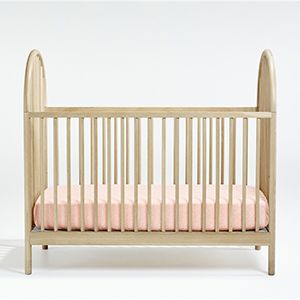 Canyon Natural Spindle Wood Convertible Baby Crib