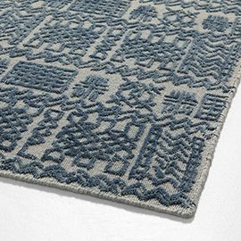 Girona Wool Blue Area Rug