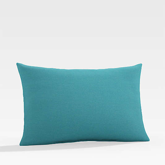 Sunbrella ® 20"x13" Bold Turquoise Outdoor Lumbar Pillow