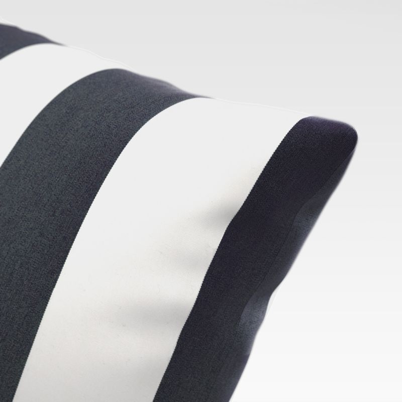 Sunbrella ® Cabana Stripe Navy Outdoor Lumbar Pillow - image 3 of 5