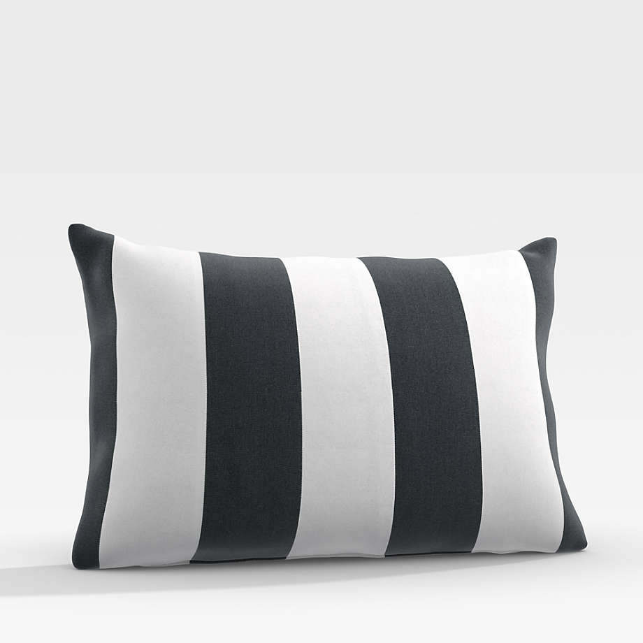 Navy outdoor sales lumbar pillow