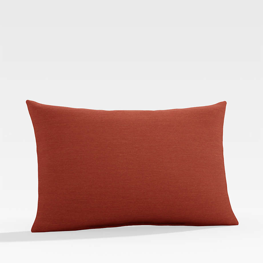 brick red pillows