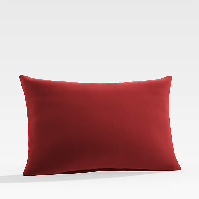 Sunbrella Canvas Jockey Red Outdoor, Red Outdoor Pillows