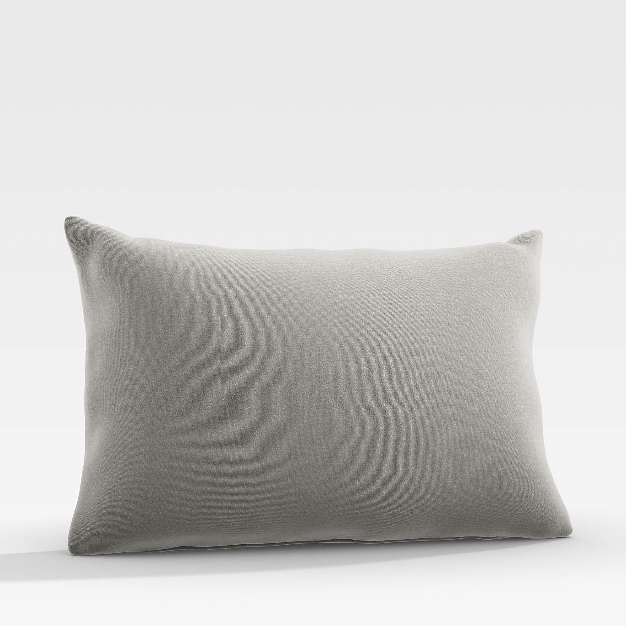 Sunbrella Graphite 20x13 Outdoor Lumbar Pillow + Reviews Crate & Barrel