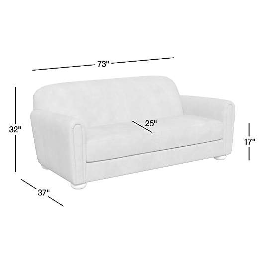 Northmoor 73" Leather Apartment Sofa