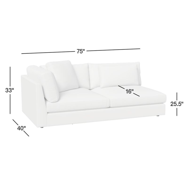 View Monterey Modular Left-Arm Sofa Sectional Piece - image 4 of 4