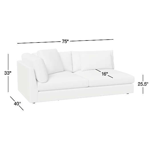 Monterey Modular Left-Arm Sofa Sectional Piece