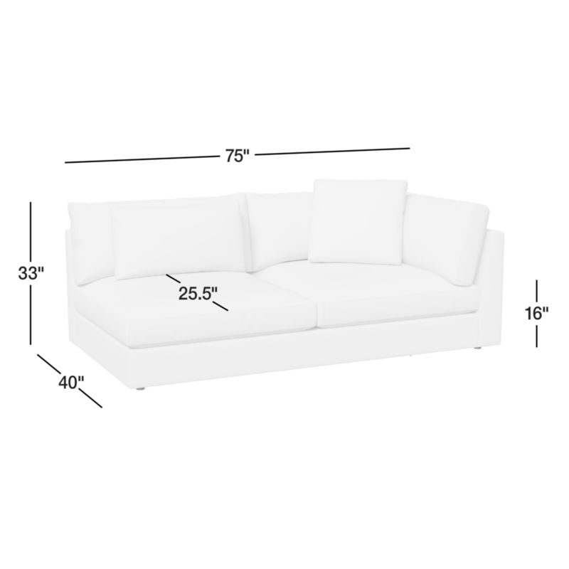 View Monterey Modular Right-Arm Sofa Sectional Piece - image 4 of 4