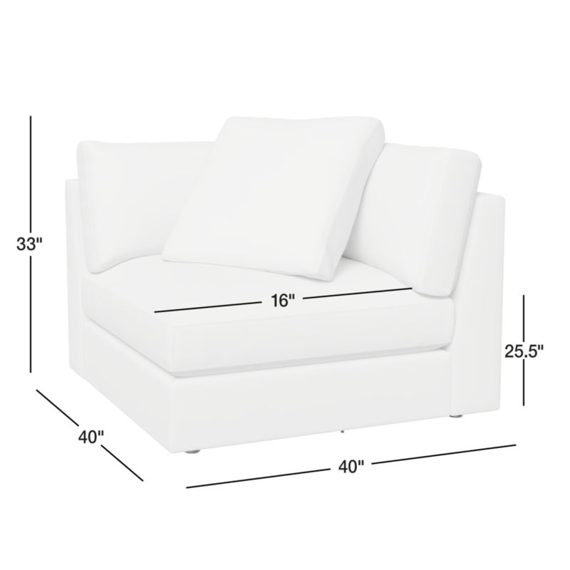 View Monterey Modular Corner Chair Sectional Piece - image 4 of 4