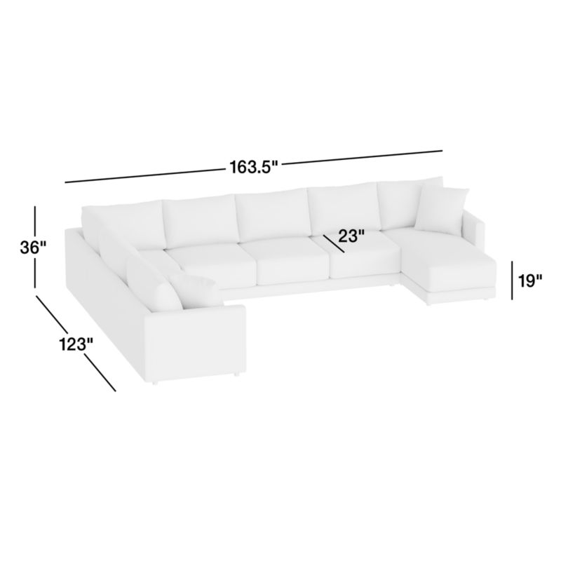 View Gather 4-Piece L-Shaped Sectional Sofa with Chaise Lounge - image 3 of 11