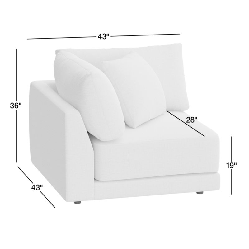 View Gather Deep Corner Sectional Piece - image 2 of 4