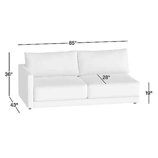 Gather Deep Left-Arm Sofa Sectional Piece
