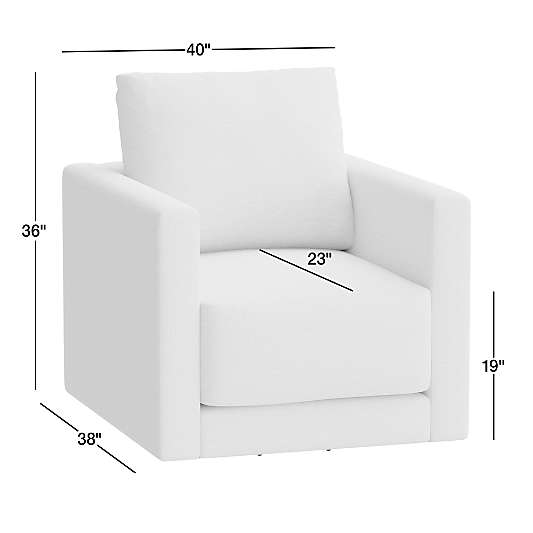 Gather 40" Swivel Accent Chair