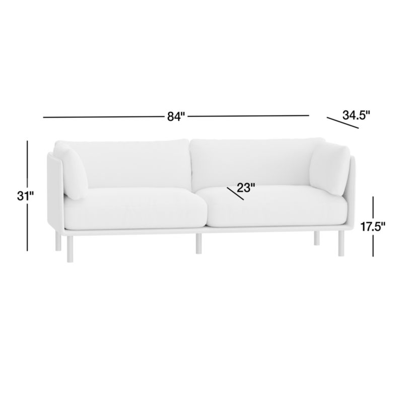 View Wells 84" Sofa - image 2 of 6