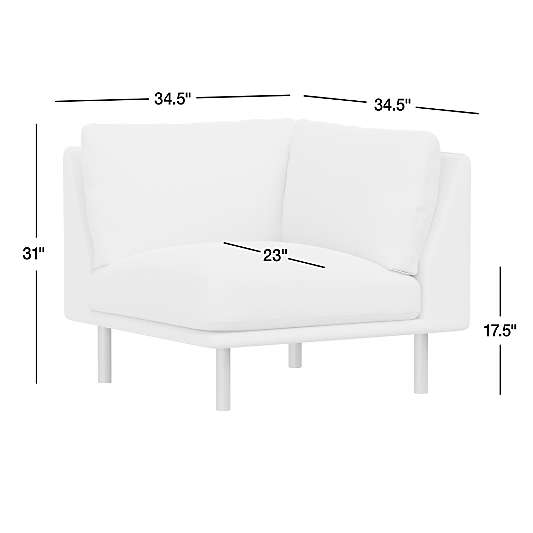 Wells Corner Chair Sectional Piece