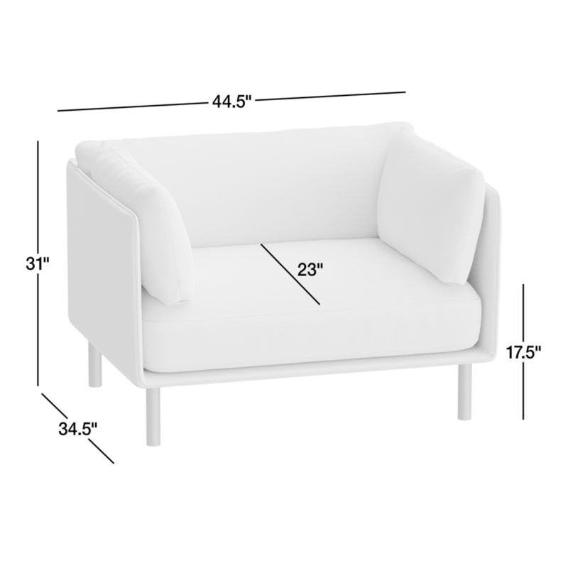 View Wells Accent Chair and a Half - image 3 of 7