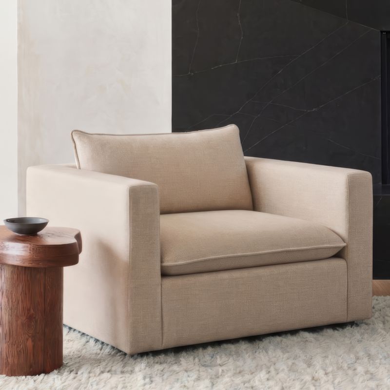 Lotus Deep 51.5" Chair and a Half - image 4 of 9