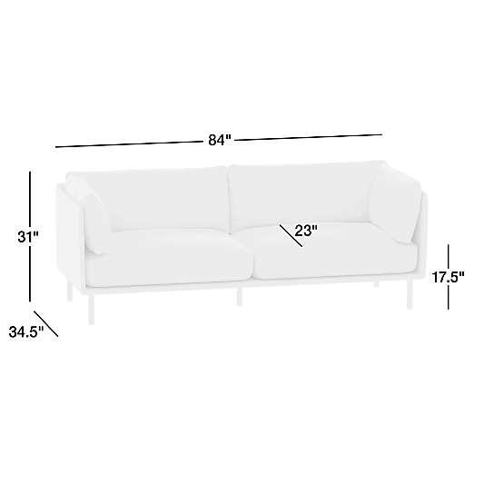 Wells 84" Leather Sofa