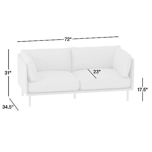 Wells Leather Apartment Sofa