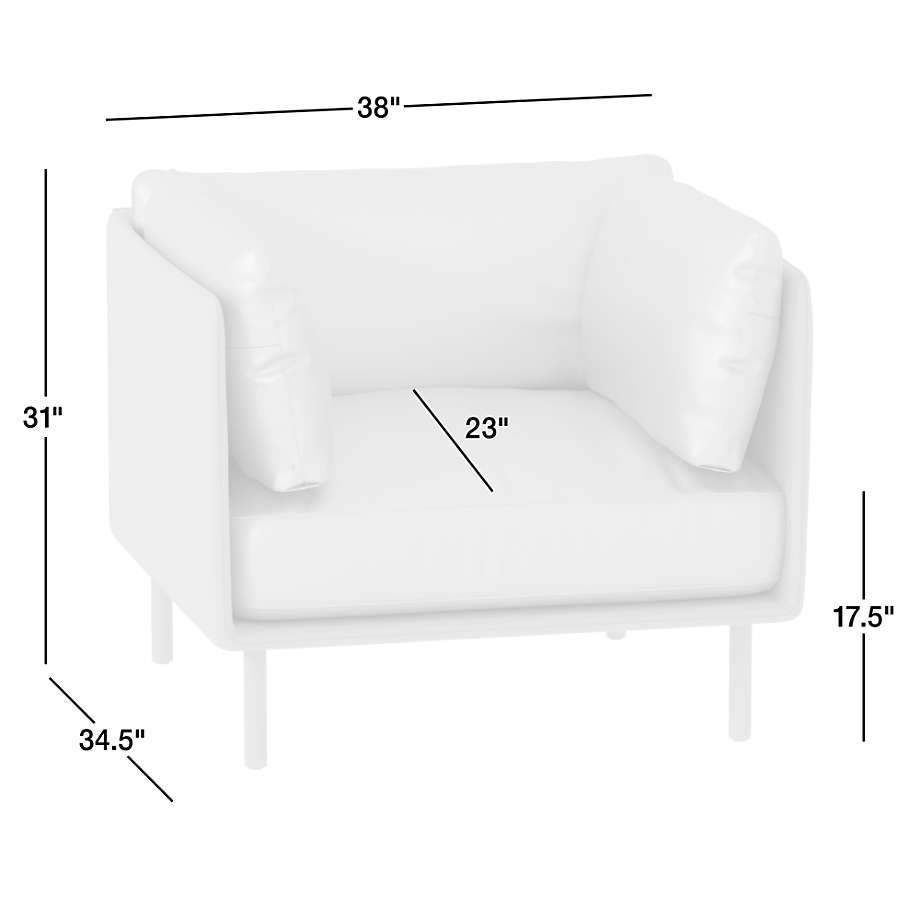 View Wells Leather Accent Chair - image 8 of 13