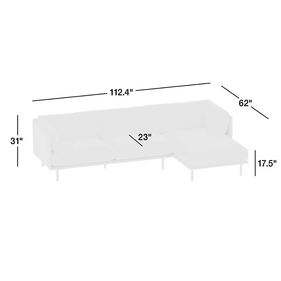 View Wells Leather 2-Piece Chaise Sectional Sofa - image 4 of 16