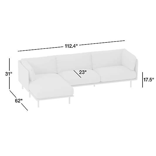 Wells Leather 2-Piece Chaise Sectional Sofa