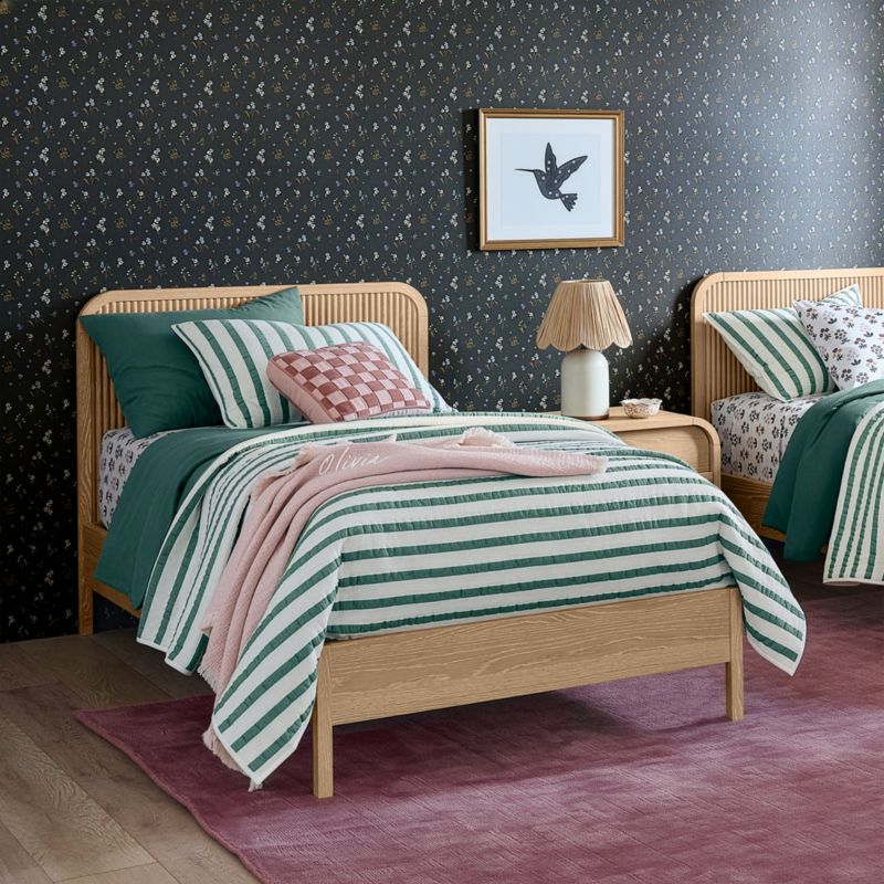 Mira Cerused Natural Oak Kids Full Bed - image 4 of 11